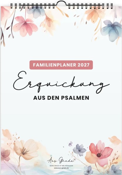 Familienplaner 2027 - Erquickung aus den Psalmen
